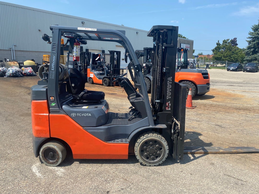 Used forklift for sale in Kitchener | 2021 TOYOTA 5,000 LB IC Cushion Forklift | Model: 8FGCU25