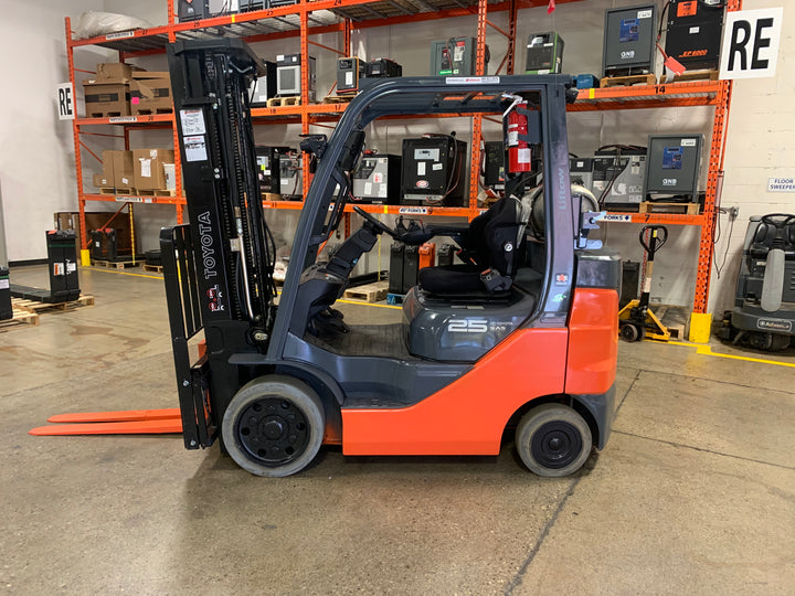 Used forklift for sale in Toronto | 2021 TOYOTA 5000 LB IC Cushion Forklift | Model: 8FGCU25