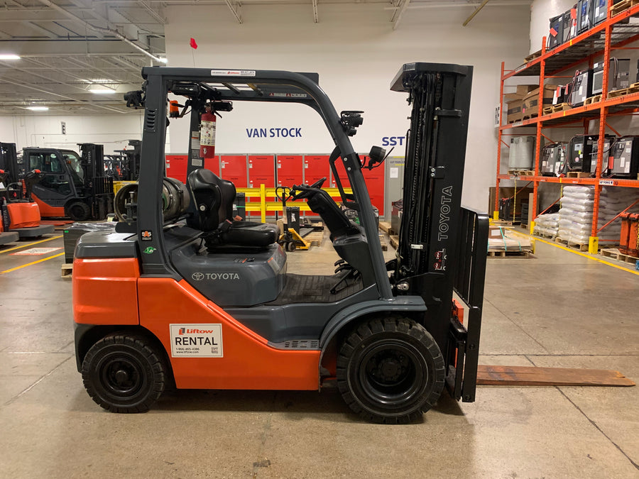 Used forklift for sale in Toronto | 2022 TOYOTA 5,000 LB IC Pneumatic Forklift | Model: 8FGU25