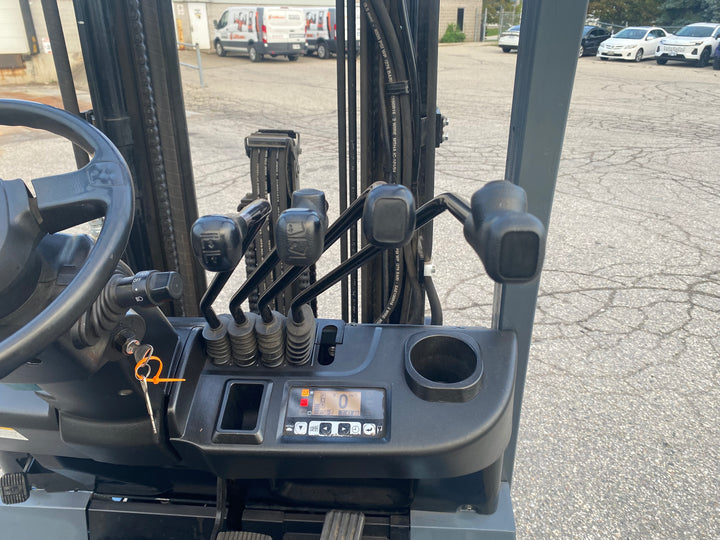 Used forklift for sale in Kitchener | 2018 TOYOTA 5,000 LB Electric Cushion Forklift | Model: 8FBCU25