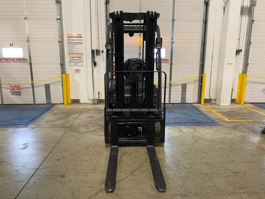 Used forklift for sale in Ajax | 2021 TOYOTA 4000 LB 3-Wheel Electric Forklift | Model: 8FBE20U