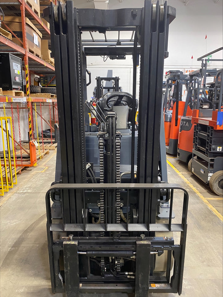 Used forklift for sale in Barrie | 2021 TOYOTA 5,000 LB Electric Cushion Forklift | Model: 8FBCU25