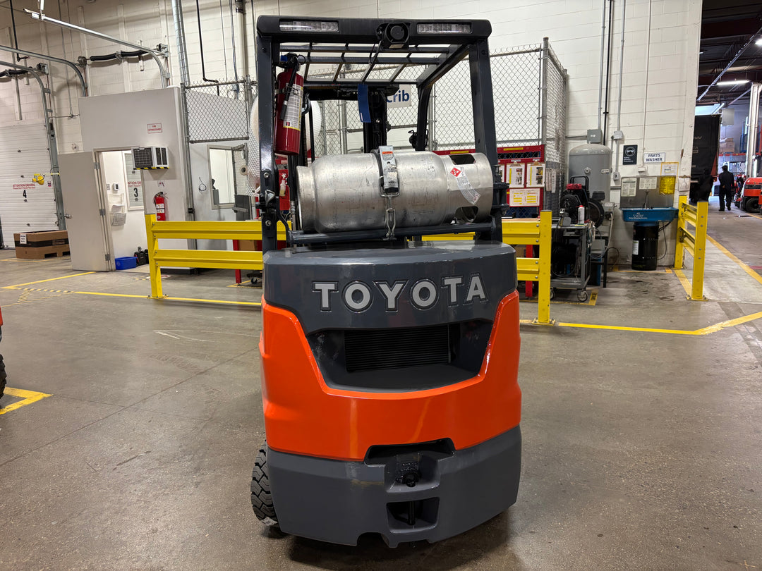 Used forklift for sale in Toronto | 2021 TOYOTA 5,000 LB IC Cushion Forklift | Model: 8FGCU25