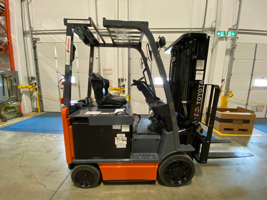 Used forklift for sale in Ajax | 2021 TOYOTA 5000 LB Electric Cushion Forklift | Model: 8FBCU25