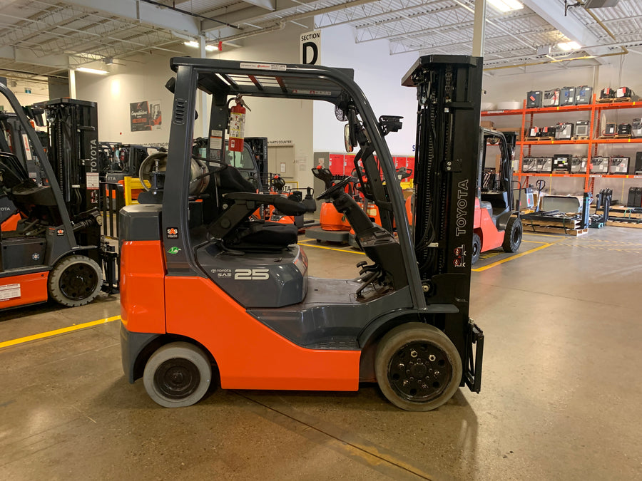 Used forklift for sale in Toronto | 2021 TOYOTA 5000 LB IC Cushion Forklift | Model: 8FGCU25