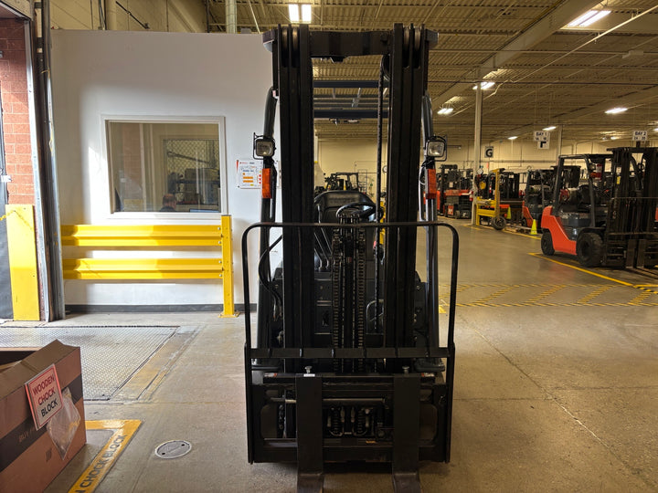 Used forklift for sale in Toronto | 2019 TOYOTA 4,000 LB 3-Wheel Electric Forklift | Model: 8FBE20U