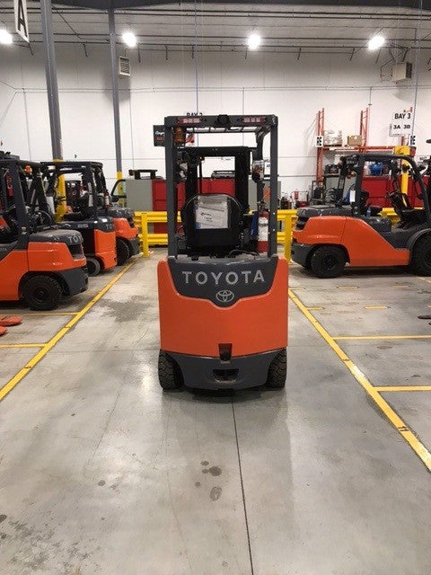 Used forklift for sale in Hamilton | 2019 TOYOTA 5,000 LB Electric Cushion Forklift | Model: 8FBCU25