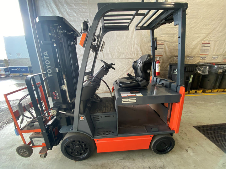 Used forklift for sale in Barrie | 2021 TOYOTA 5000 LB Electric Cushion Forklift Longbox | Model: 8FBCHU25