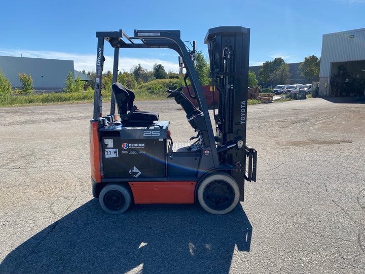 Used forklift for sale in Kitchener | 2018 TOYOTA 5,000 LB Electric Cushion Forklift | Model: 8FBCU25