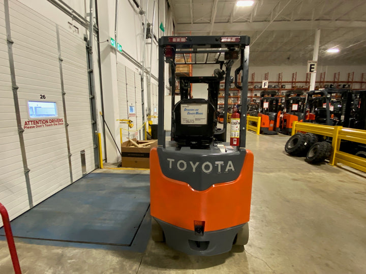 Used forklift for sale in Ajax | 2019 TOYOTA 5,000 LB Electric Cushion Forklift | Model: 8FBCU25
