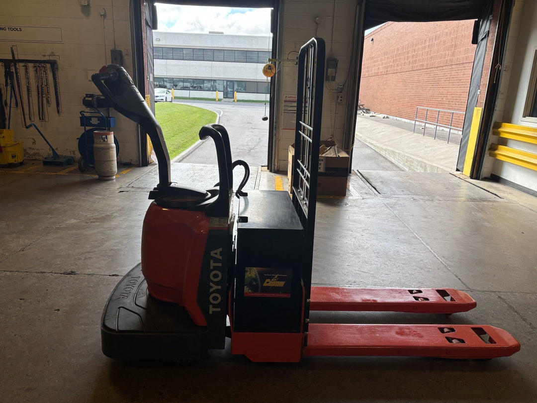 Used forklift for sale in Toronto | 2020 TOYOTA 6,000 LB Electric Walkie Rider Pallet Truck | Model: 8HBE30