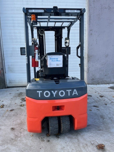 Used forklift for sale in Dartmouth | 2022 TOYOTA 4000 LB 3-Wheel Electric Forklift | Model: 8FBE20U