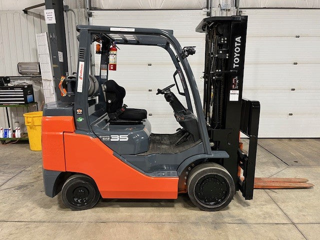 Used forklift for sale in London | 2020 TOYOTA 8,000 LB IC Cushion Forklift | Model: 8FGC35U
