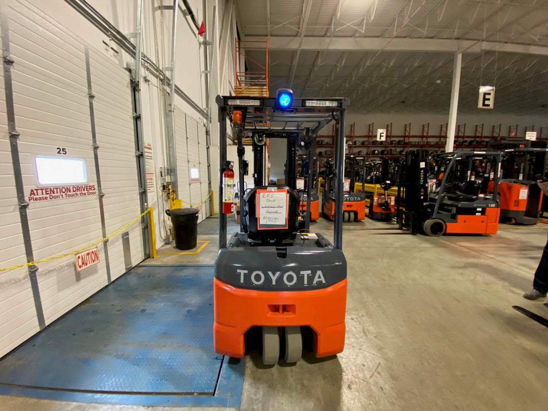 Used forklift for sale in Kitchener | 2022 TOYOTA 3,500 LB 3-Wheel Electric Forklift Longbox | Model: 8FBEH18U