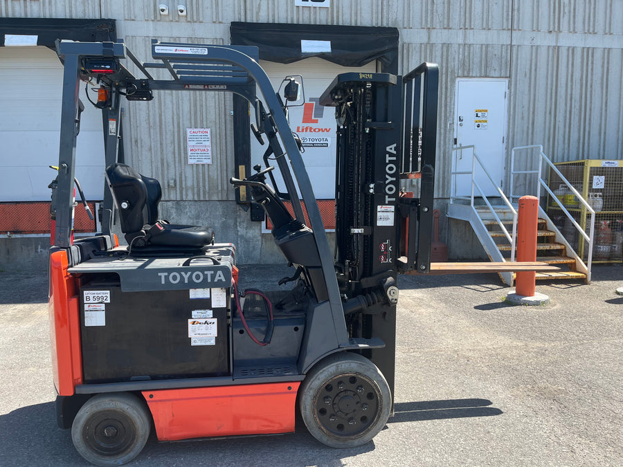 Used forklift for sale in Ottawa | 2021 TOYOTA 5,000 LB Electric Cushion Forklift | Model: 8FBCU25
