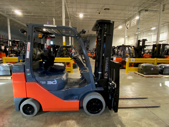 Used forklift for sale in Kitchener | 2020 TOYOTA 6,000 LB IC Cushion Forklift | Model: 8FGCU30