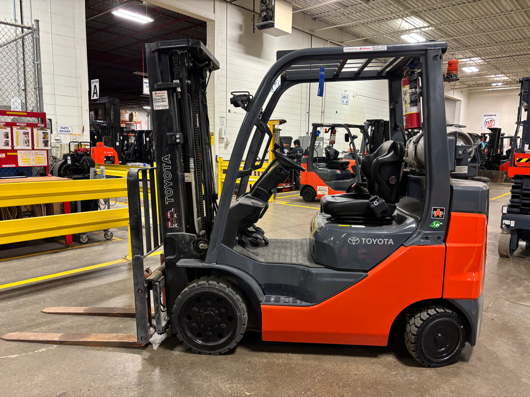 Used forklift for sale in Toronto | 2021 TOYOTA 5,000 LB IC Cushion Forklift | Model: 8FGCU25