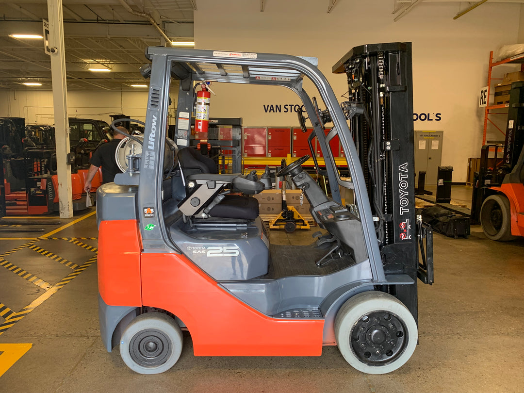 Used forklift for sale in Toronto | 2021 TOYOTA 5000 LB IC Cushion Forklift | Model: 8FGCU25