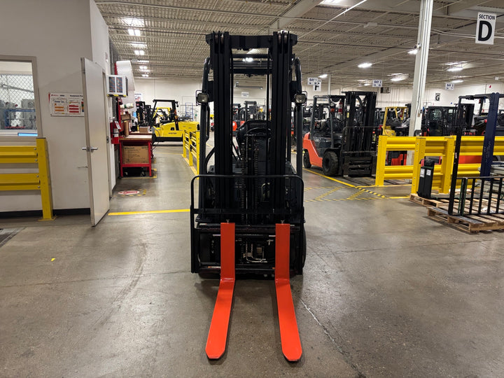 Used forklift for sale in Toronto | 2020 TOYOTA 4000 LB 3-Wheel Electric Forklift | Model: 8FBE20U