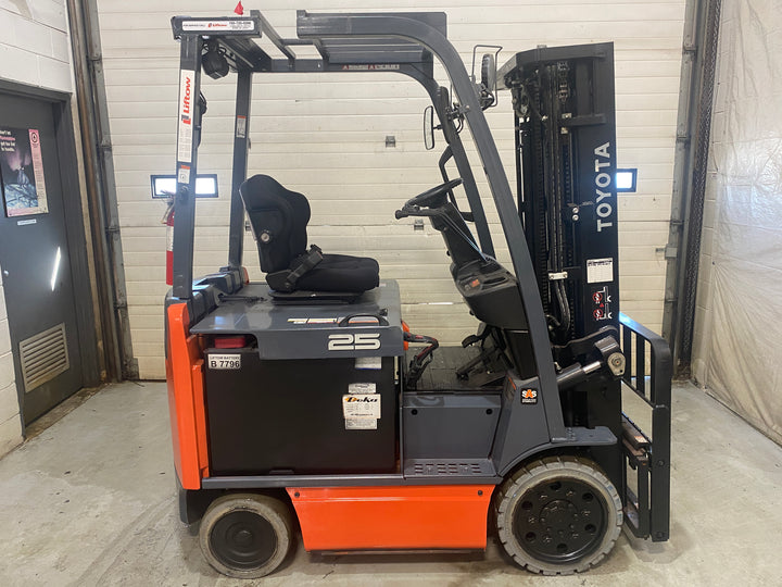 Used forklift for sale in Barrie | 2020 TOYOTA 5,000 LB Electric Cushion Forklift | Model: 8FBCU25