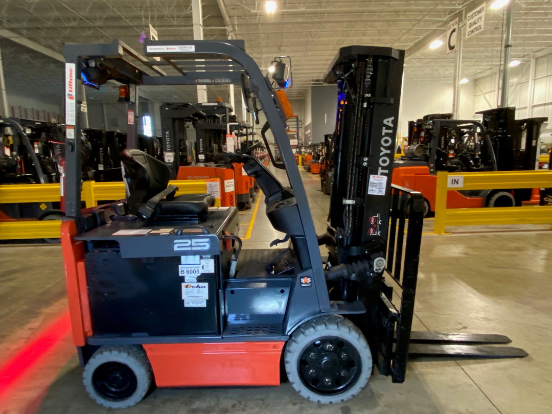 Used forklift for sale in Vaughan | 2021 TOYOTA 5,000 LB Electric Cushion Forklift | Model: 8FBCU25