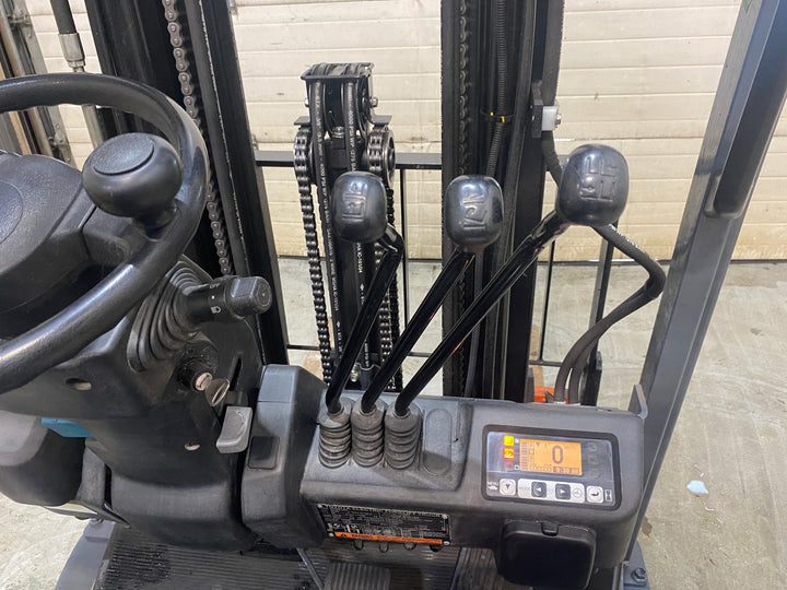 Used forklift for sale in Barrie | 2021 TOYOTA 3,500 LB 3-Wheel Electric Forklift | Model: 8FBE18U