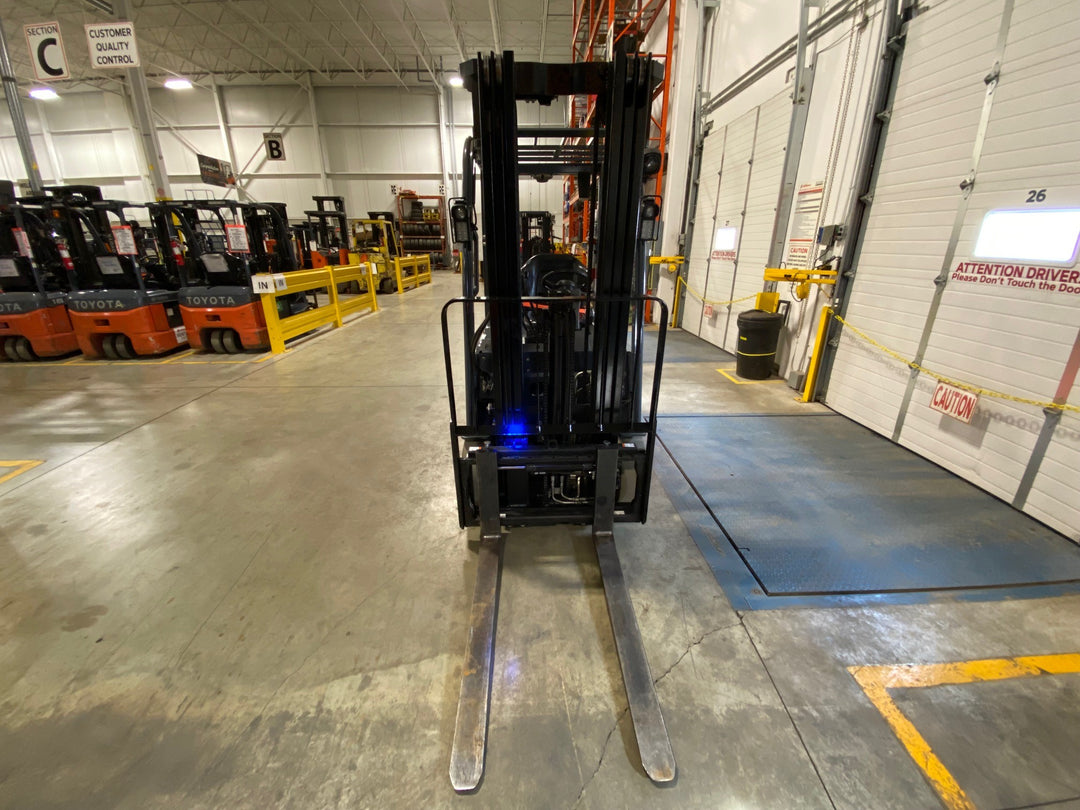 Used forklift for sale in Kitchener | 2023 TOYOTA 3,500 LB 3-Wheel Electric Forklift Longbox | Model: 8FBEH18U
