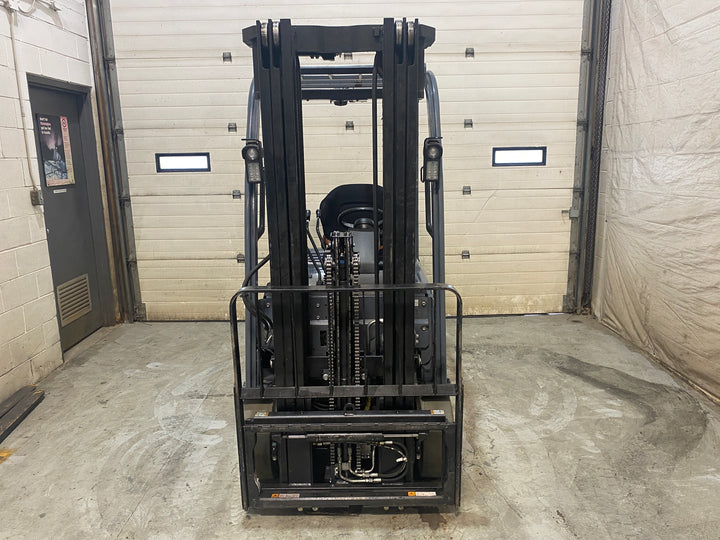 Used forklift for sale in Barrie | 2021 TOYOTA 3,500 LB 3-Wheel Electric Forklift | Model: 8FBE18U