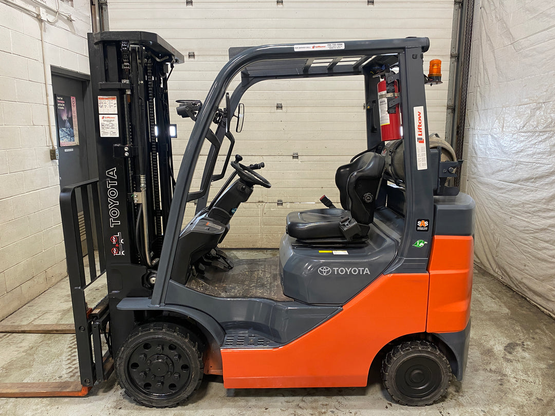Used forklift for sale in Barrie | 2021 TOYOTA 5,000 LB IC Cushion Forklift | Model: 8FGCU25