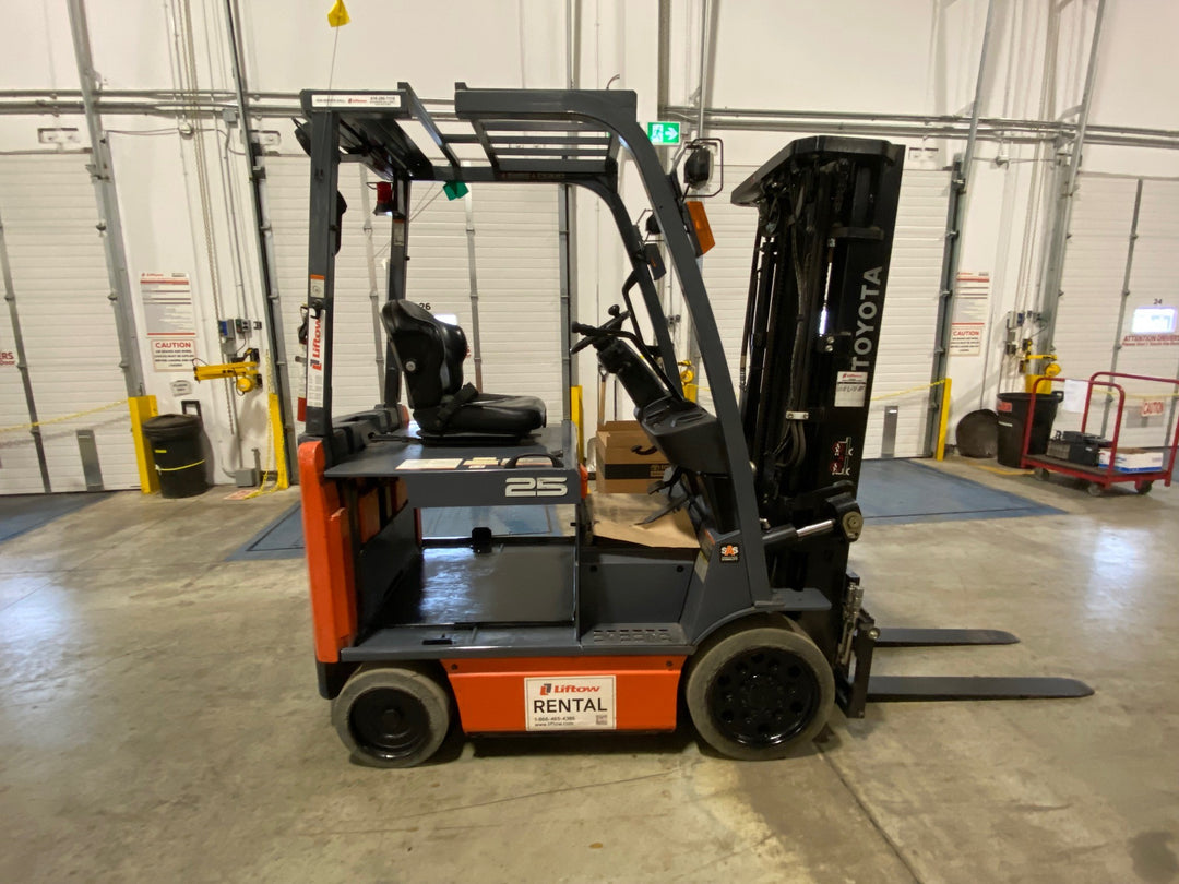 Used forklift for sale in Ajax | 2019 TOYOTA 5,000 LB Electric Cushion Forklift | Model: 8FBCU25