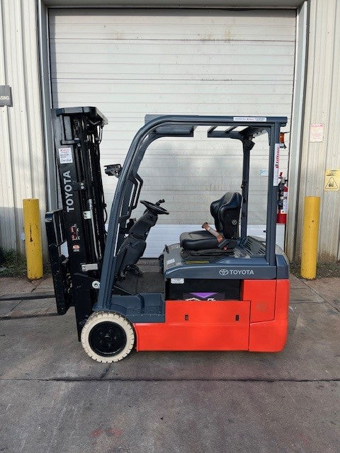 Used forklift for sale in London | 2021 TOYOTA 4,000 LB 3-Wheel Electric Forklift | Model: 8FBE20U