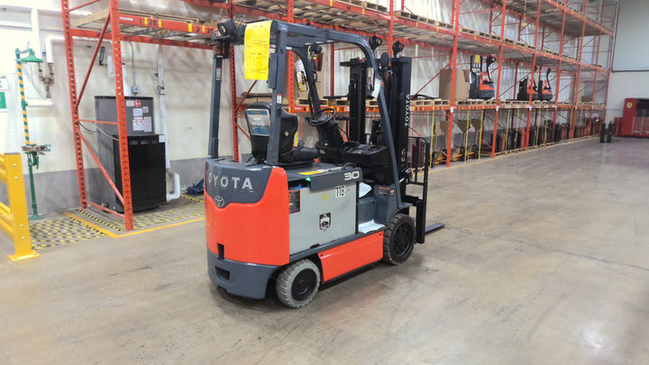 Used forklift for sale in Lachine | 2019 TOYOTA 6,000 LB Electric Cushion Forklift | Model: 8FBCU30