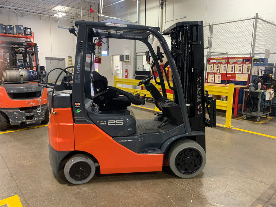 Used forklift for sale in Toronto | 2021 TOYOTA 5000 LB IC Cushion Forklift | Model: 8FGCU25