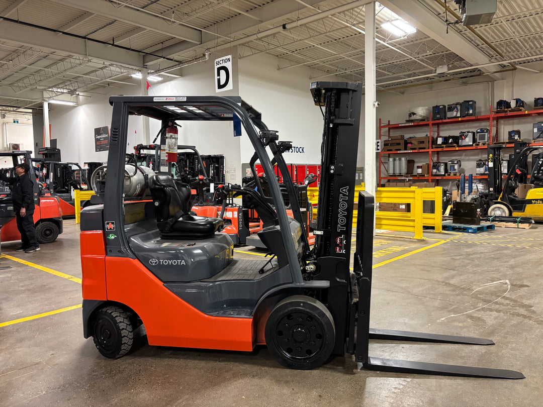 Used forklift for sale in Toronto | 2021 TOYOTA 5,000 LB IC Cushion Forklift | Model: 8FGCU25