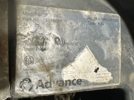 Used forklift for sale in Vermont | 2014 Nilfisk Niflisk Advance Electric Walkbehind floor scubber with on board charger  | Model: SC800 28C 