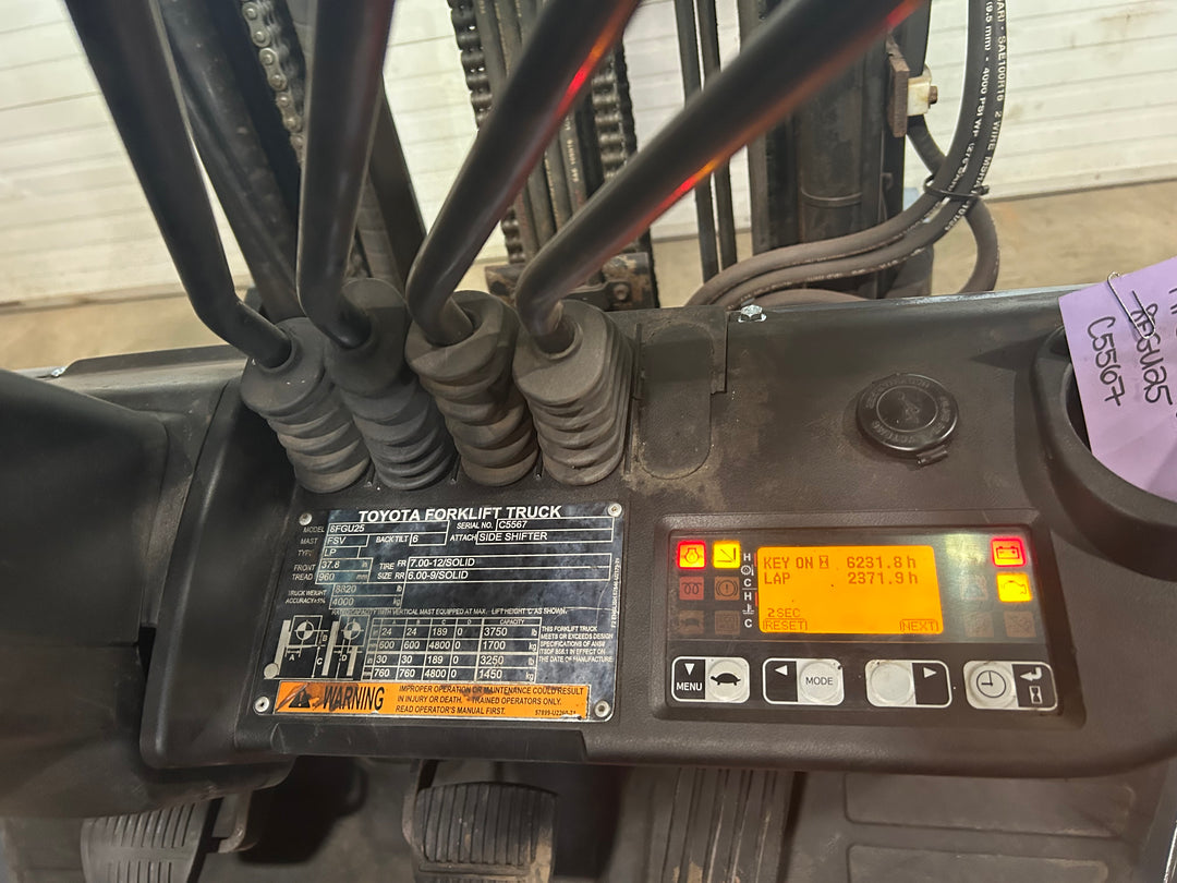Used forklift for sale in Moncton | 2021 TOYOTA 5,000 LB IC Pneumatic Forklift | Model: 8FGU25