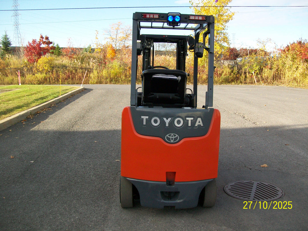 Used forklift for sale in Lachine | 2018 TOYOTA 5,000 LB Electric Cushion Forklift Longbox | Model: 8FBCHU25