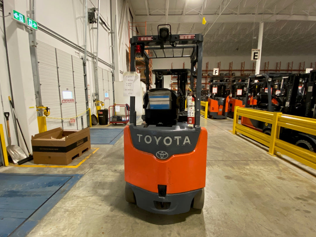 Used forklift for sale in Ajax | 2019 TOYOTA 5,000 LB Electric Cushion Forklift | Model: 8FBCU25