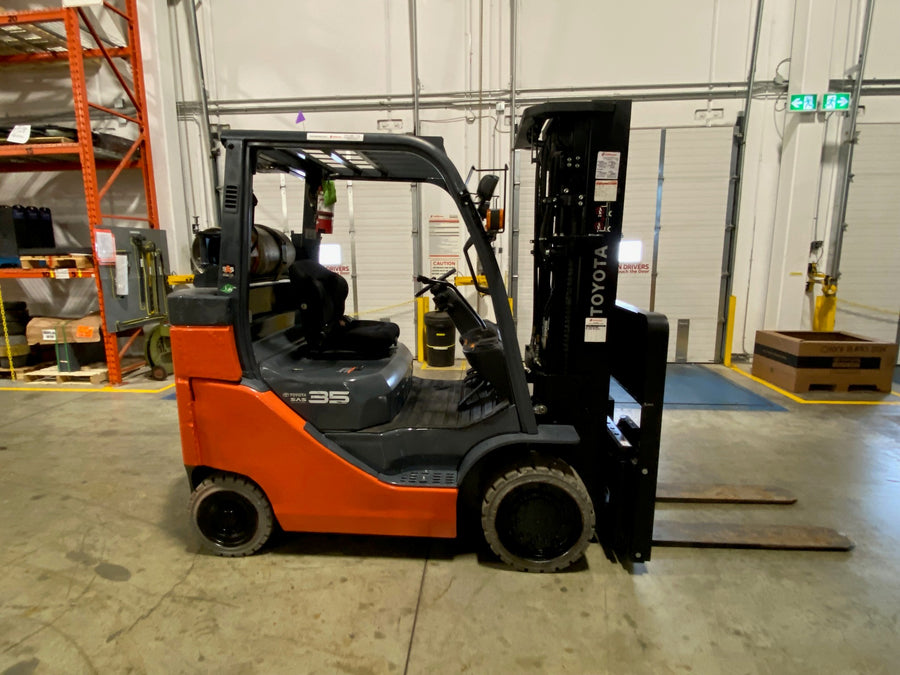 Used forklift for sale in Vaughan | 2019 TOYOTA 8,000 LB IC Cushion Forklift | Model: 8FGC35U
