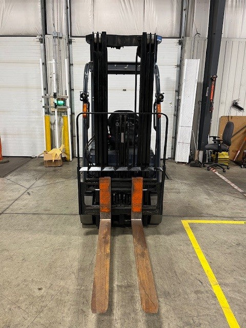 Used forklift for sale in London | 2019 TOYOTA 3,500 LB 3-Wheel Electric Forklift | Model: 8FBE18U