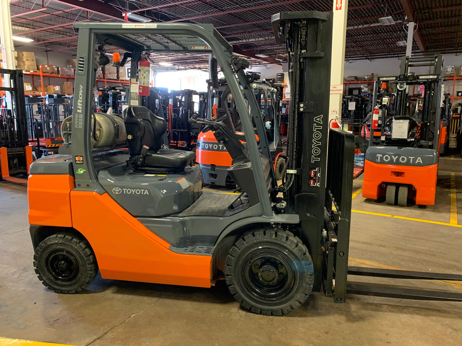 Used forklift for sale in Toronto | 2021 TOYOTA 5000 LB IC Pneumatic Forklift | Model: 8FGU25