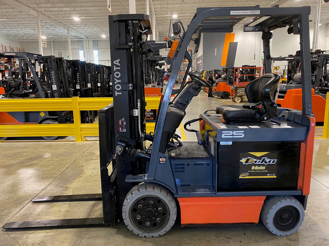 Used forklift for sale in Vaughan | 2021 TOYOTA 5,000 LB Electric Cushion Forklift | Model: 8FBCU25