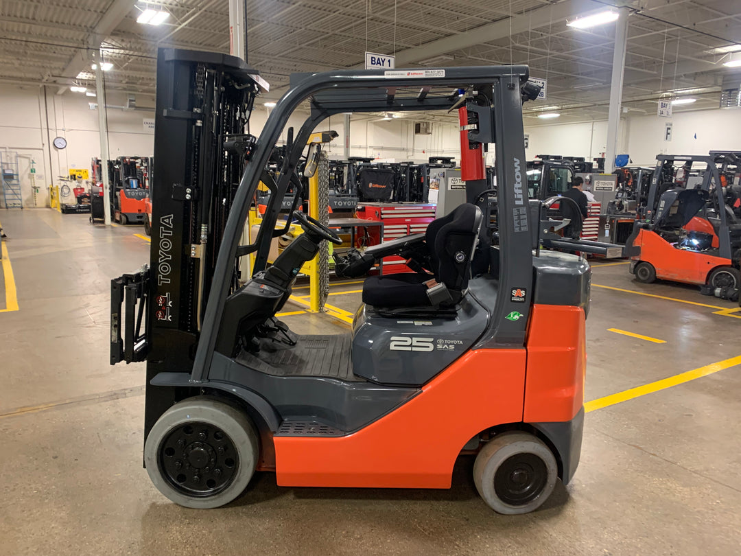 Used forklift for sale in Toronto | 2021 TOYOTA 5000 LB IC Cushion Forklift | Model: 8FGCU25