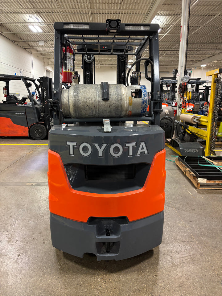 Used forklift for sale in Toronto | 2020 TOYOTA 6000 LB IC Cushion Forklift | Model: 8FGCU30