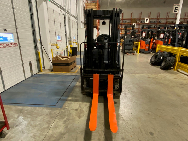 Used forklift for sale in Ajax | 2019 TOYOTA 5,000 LB Electric Cushion Forklift | Model: 8FBCU25
