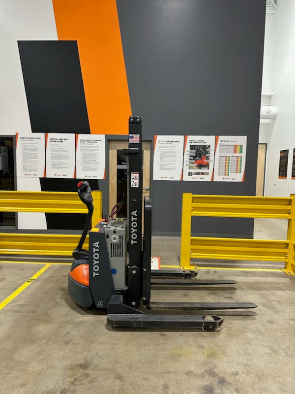 Used forklift for sale in Vermont | 2022 Toyota Toyota Walk behind Stacker with on board charger.  | Model: 8BWS13 