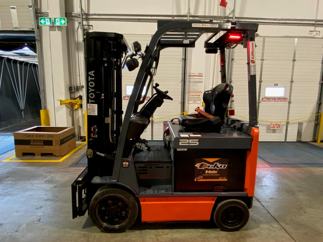 Used forklift for sale in Ajax | 2021 TOYOTA 5,000 LB Electric Cushion Forklift | Model: 8FBCU25