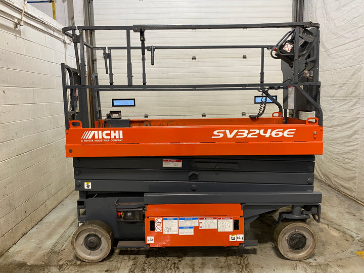 Used forklift for sale in Barrie | 2018 TOYOTA Scissor Lift | Model: SV3246E