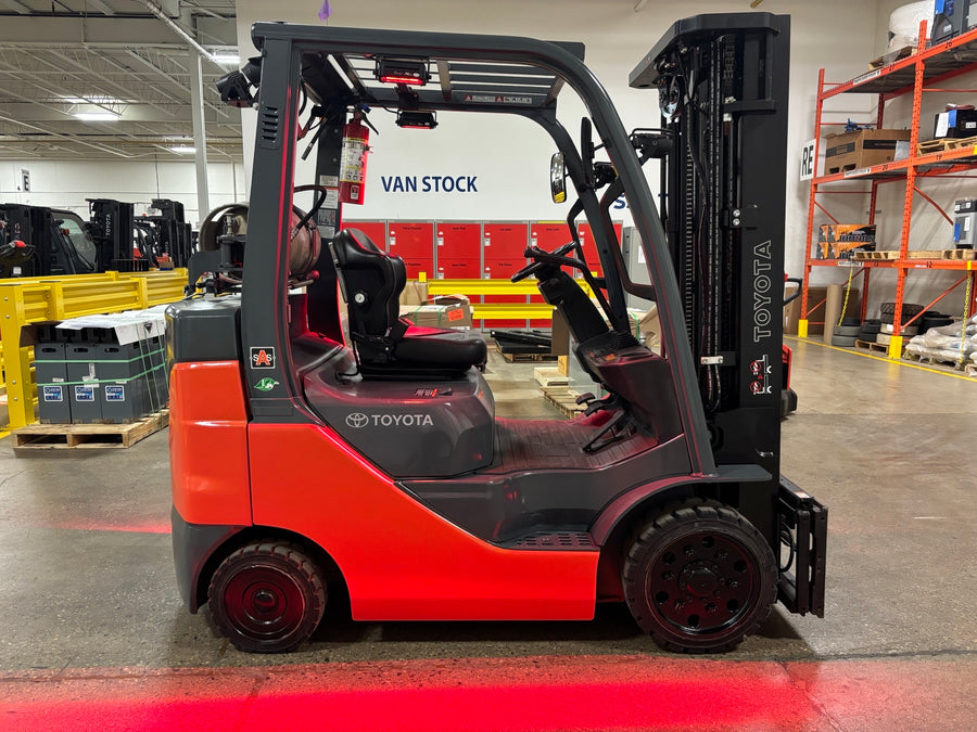 Used forklift for sale in Toronto | 2021 TOYOTA 5,000 LB IC Cushion Forklift | Model: 8FGCU25