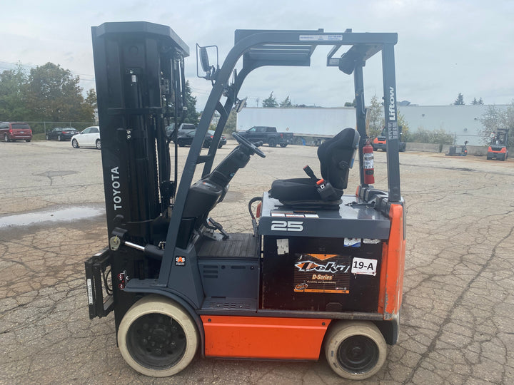 Used forklift for sale in Kitchener | 2018 TOYOTA 5,000 LB Electric Cushion Forklift | Model: 8FBCU25